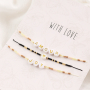  Feine Makram&eacute; Armb&auml;nder mit Miyuki Perlen und Buchstaben Perlen