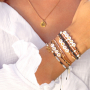  Feine Makram&eacute; Armb&auml;nder mit Miyuki Perlen und Buchstaben Perlen