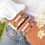  Feine Makram&eacute; Armb&auml;nder mit Miyuki Perlen und Buchstaben Perlen