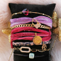 Sie k&ouml;nnen diesen Schmuck mit Jasseron, Acryl Buchstabenperlen, C.U.S Band und verschiedenen Perlen und Anh&auml;ngern herstellen: