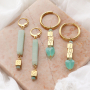 Mit den W&uuml;rfel-Buchstaben-Perlen aus Edelstahl k&ouml;nnen Sie ganz einfach diesen stilvollen Schmuck herstellen: