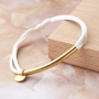 Inspiration f&uuml;r die Herstellung trendiger Armb&auml;nder mit Zwischenst&uuml;cken aus Edelstahl und Satinfband