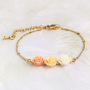 Eleganten Schmuck mit Rosen-Perlen, Rocailles und Edelstahlzubeh&ouml;r herstellen.