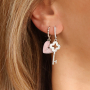 Jetzt eleganten Schmuck aus Resin-Anh&auml;ngern mit Messing, Top-Facett-Perlen und Ohrsteckern gestalten