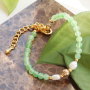 Stilvolle Armb&auml;nder gestalten mit Natursteinperlen aus Jade, Metallperlen in Designerqualit&auml;t und Facett-Perlen