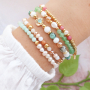 Stilvolle Armb&auml;nder gestalten mit Natursteinperlen aus Jade, Metallperlen in Designerqualit&auml;t und Facett-Perlen