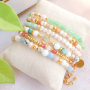 Stilvolle Armb&auml;nder gestalten mit Natursteinperlen aus Jade, Metallperlen in Designerqualit&auml;t und Facett-Perlen