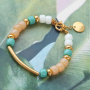 Gestalten Sie trendigen Schmuck mit Rondellen Glasperlen und Elementen aus Edelstahl 
