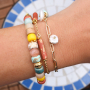 Ideen f&uuml;r eleganten Schmuck mit goldgesprenkelten griechischen Keramikperlen in Designerqualit&auml;t