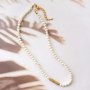 Ideen f&uuml;r eleganten Schmuck mit goldgesprenkelten griechischen Keramikperlen in Designerqualit&auml;t