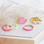 Kombinieren Sie die Ringe mit Emaille und selbst gemachte Ringe