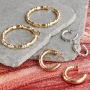 Messing-Gliederketten mit Kristallglas und Emailledetails f&uuml;r wundersch&ouml;ne Schmucksets