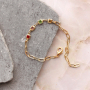 Messing-Gliederketten mit Kristallglas und Emailledetails f&uuml;r wundersch&ouml;ne Schmucksets