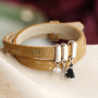 Entwerfen Sie eine trendige Armbandkollektion mit Cuoio-Schiebeelementen und -Cabochons