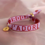 Fr&ouml;hlich hippe Armbaender mit Schmucktextband und Stopperperlen selber machen
