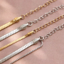Kombinieren Sie diesen Edelstahlschmuck mit selbstgemachten Armb&auml;ndern und Halsketten