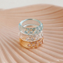 Kombinieren Sie Polaris Ringe und Perlenringen