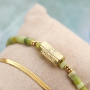 Elegante Armb&auml;nder mit Natursteinperlen selbst herstellen