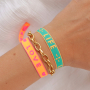 Kreativ mit Schmucktextband in Neonfarben sein 