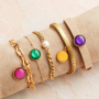 Schmucksets mit bunten Polaris-Cabochons erstellen