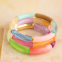Designideen f&uuml;r Armb&auml;nder mit Acrylperlen, facettierten Perlen und Schmuckb&auml;ndern mit Text