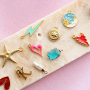 Sommerliche Schmuck-Ideen mit Anh&auml;ngern aus DQ-Metall mit Emaille
