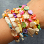 Mit Perlmuttperlen kreativ Schmuck designen