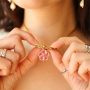 Satementschmuck mit Schmuckdesigns mit griechischen DQ-Keramikbl&uuml;tenperlen 