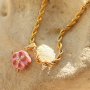 Satementschmuck mit Schmuckdesigns mit griechischen DQ-Keramikbl&uuml;tenperlen 