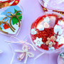Geschenke einzigartig mit Organzas&auml;ckchen und bef&uuml;llbare Kunststoff-Formen verpacken